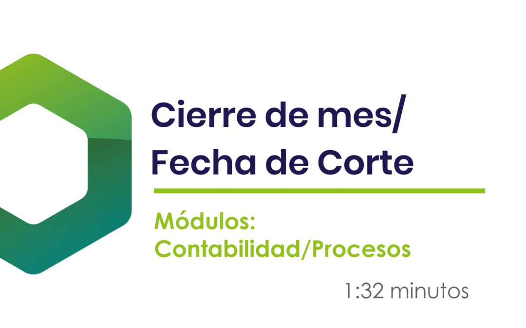 ¿Cómo registrar una fecha de corte?