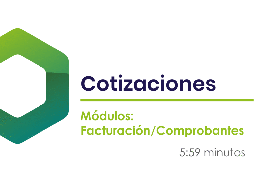 ¿Cómo registrar una cotización?