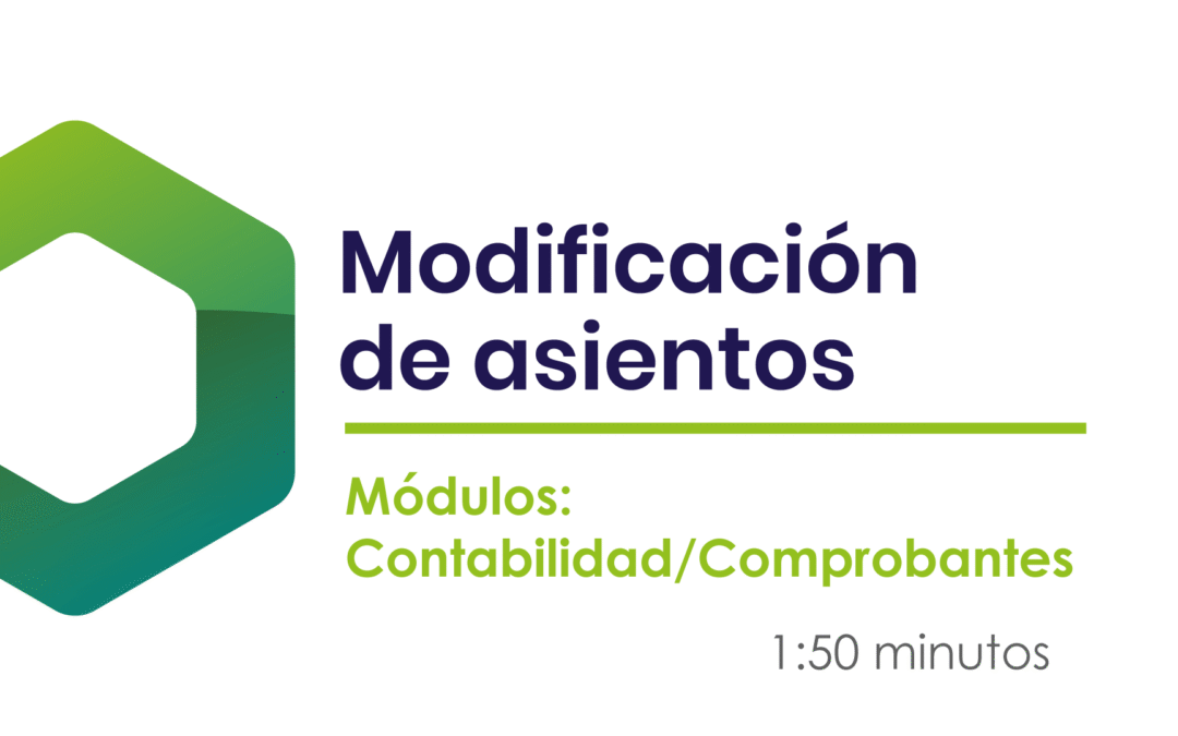 ¿Cómo modificar asientos?