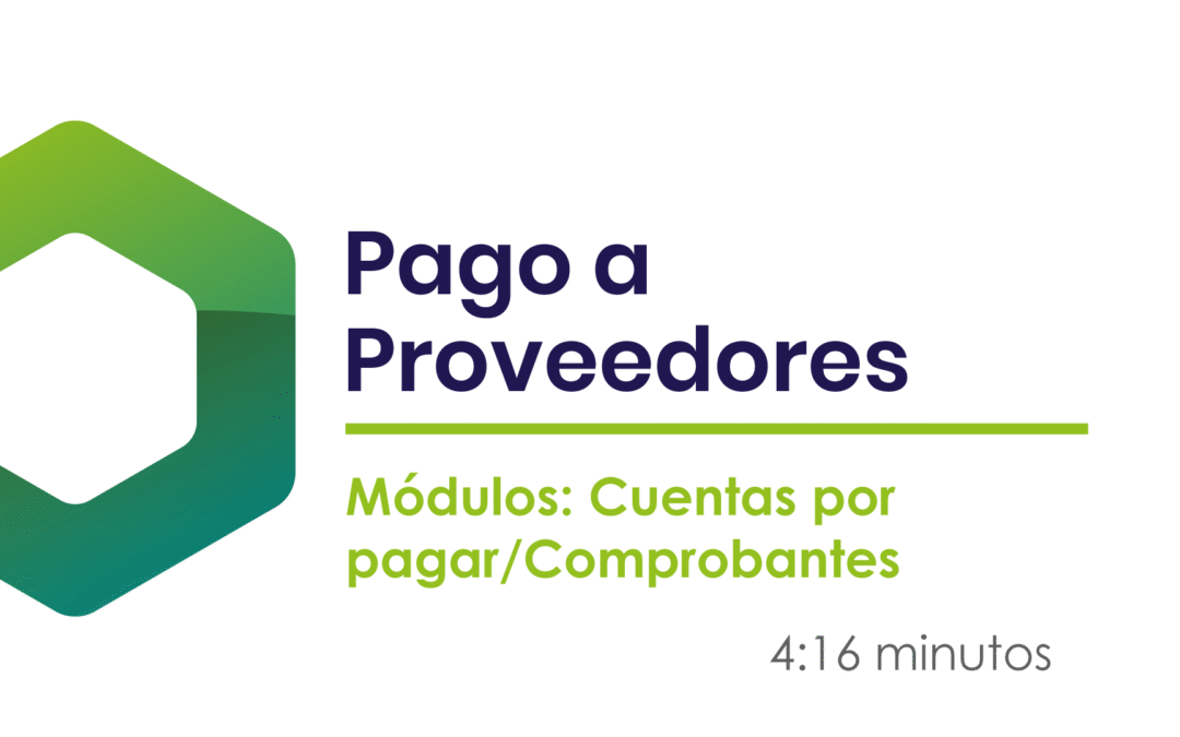 ¿Cómo registrar pagos y anticipos a proveedores?