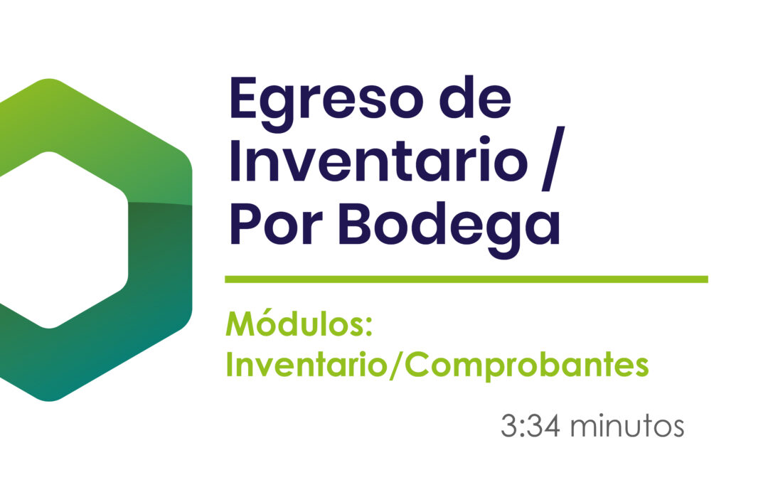 ¿Cómo realizar un ingreso de inventario por bodega?