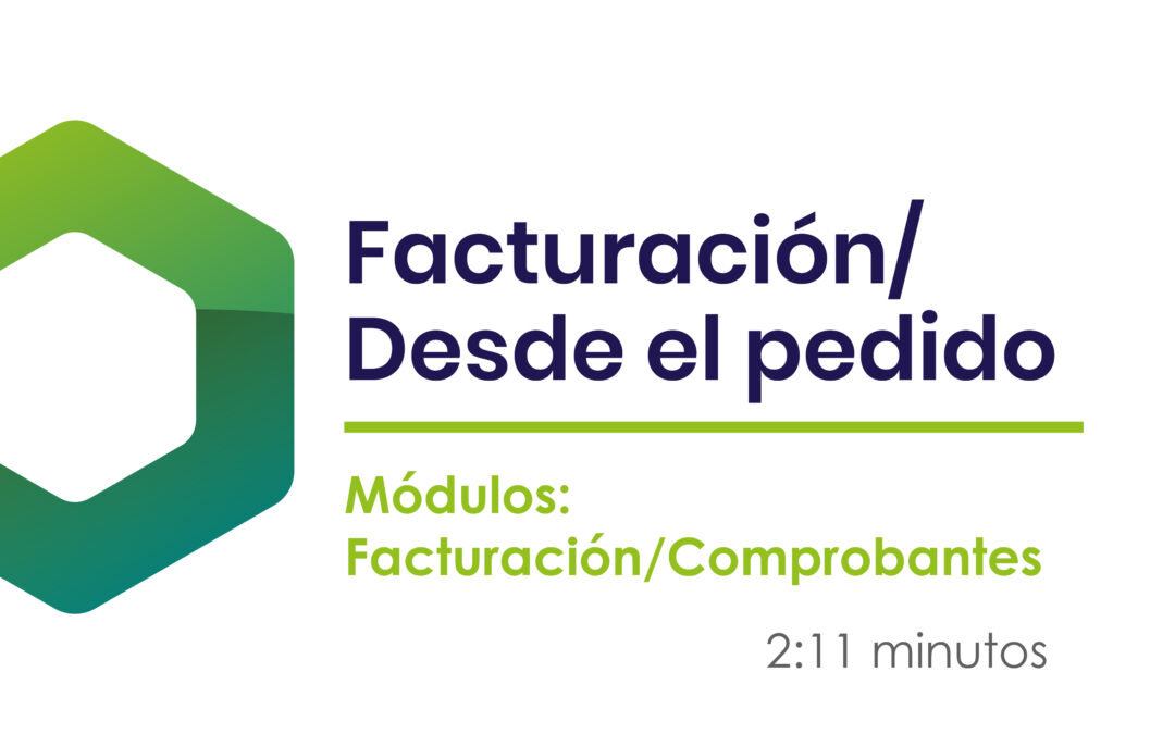 ¿Cómo convertir un pedido en factura?