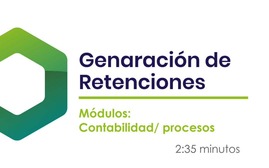 ¿Cómo generar una retención?