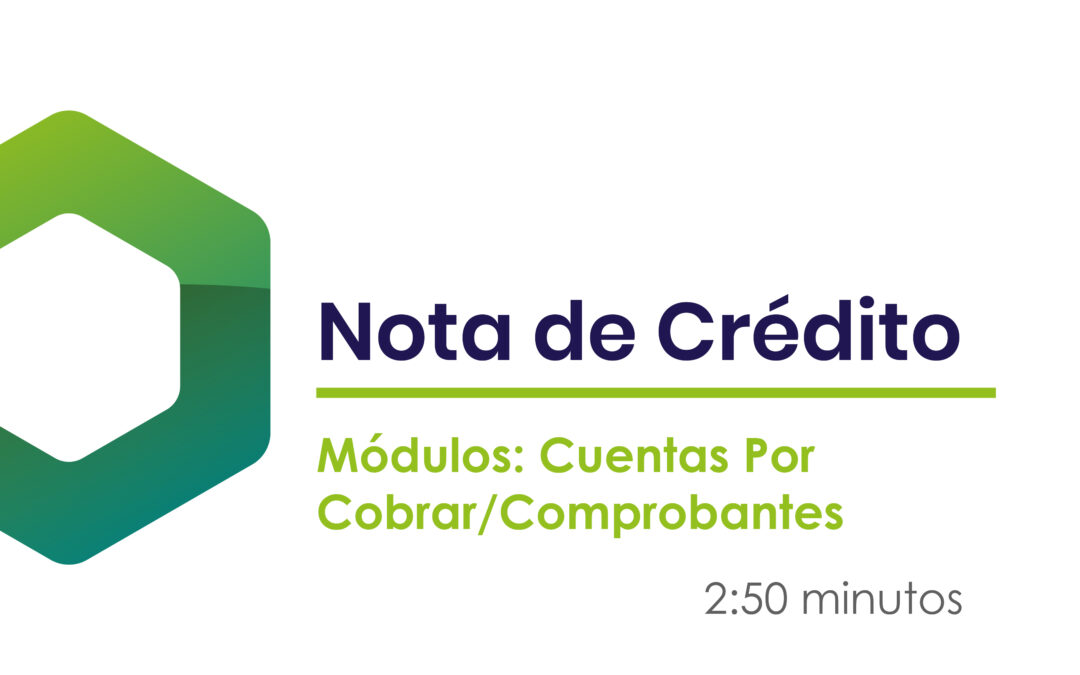 ¿Cómo realizar notas de crédito?