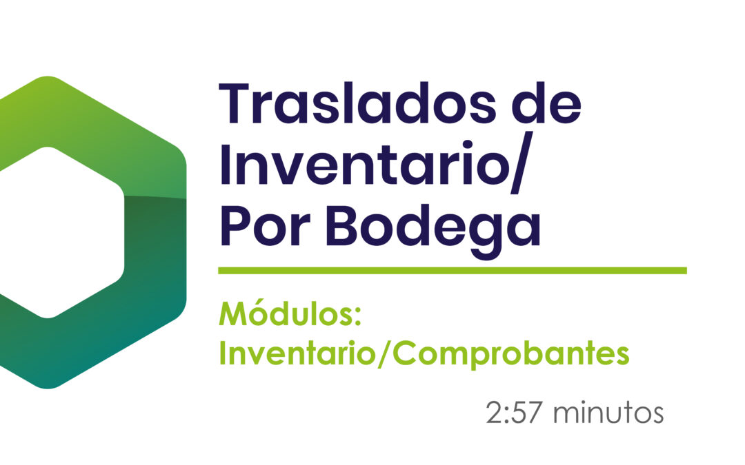 ¿Cómo realizar un traslado de inventario?