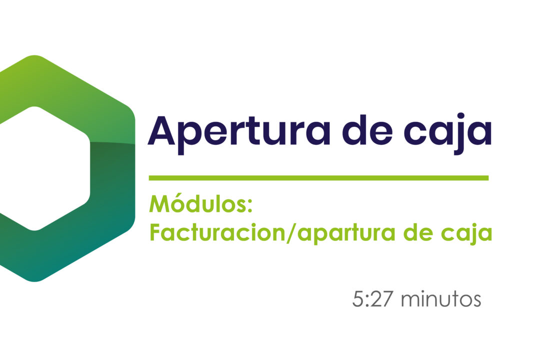 ¿Cómo aperturar y controlar caja?
