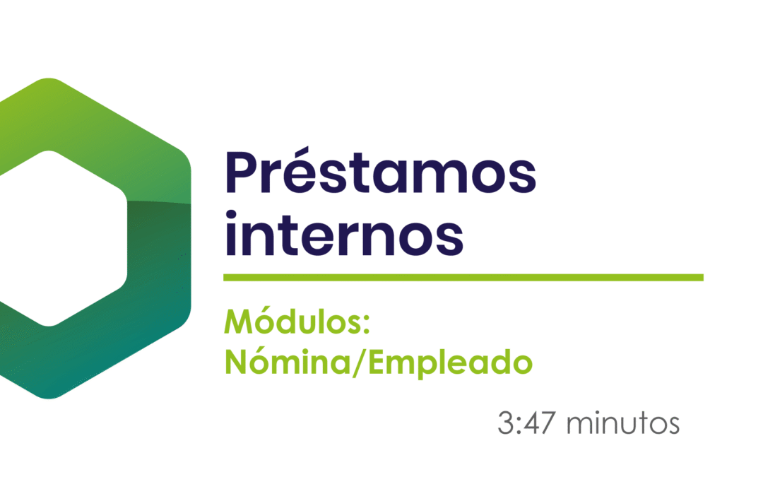 ¿Cómo registrar préstamos internos?